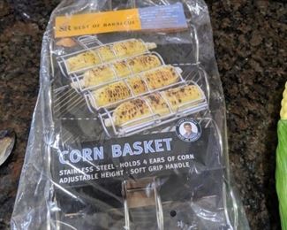 corn basket for the grill
