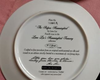 Lena Liu hummingbird plates