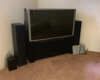 Large tv not flat screen