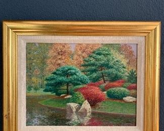 Oil Painting on Canvas, Forest Park in St. Louis, MO.