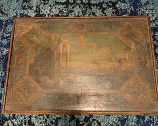 Turn of the Century hand painted coffee table
