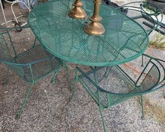 Wrought Iron Patio Set...We have an oval and circular set !!