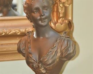 Antique Spelter Bust