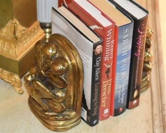 Gold Gilted Bookends