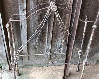 Antique wrought Iron Twin bed frame