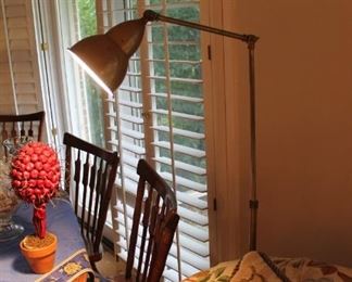 Vintage brass floor lamp