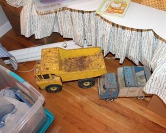 Vintage toy trucks