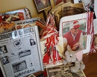 U of A and Bear Bryant collectibles