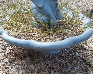 Concrete planter and elephant...can be a fountain
