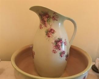 Vintage Hanley Pitcher & Bowl,