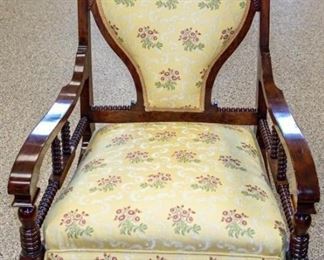 Lot 214 - Furniture Vintage Upholstered Rocker