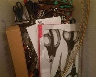 At least 50 pairs of scissors all types