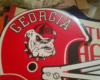 Georgia football helmet wall decor