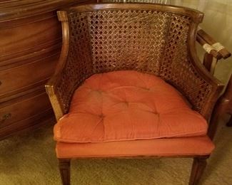 Vintage cane back side chair