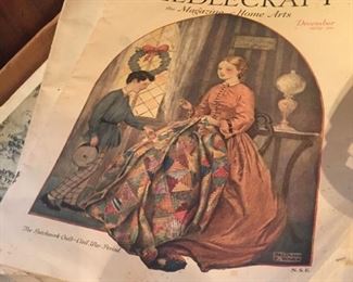 old magazines on sewing and wifery