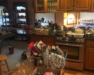 kitchen island with crystal