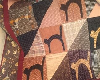 perfect for Halloween hand made quilt
