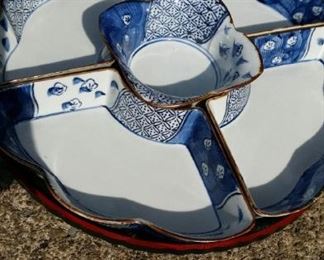 tbs Japanese fitted entertaining plates on spinner