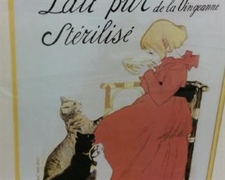 tbs framed French milk poster