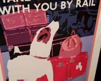 tbs framed Take Your Dog With You By Rail
