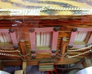 tbs large wooden stagecoach nightlight