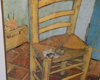 tbs white framed Van Goghs The Chair