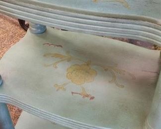 tbs pale green shelved table