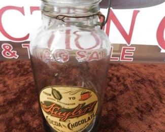 Early Cocoa and Chocolate Jar