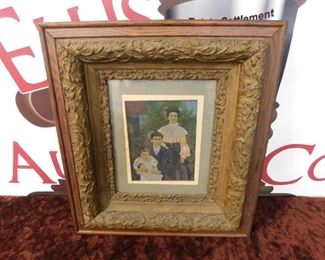 Nice Victorian Gesso Framed Family Portrait