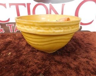 Old Kitchen Mixing Bowl with Marble Fruit