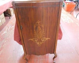 Nice Old Ornate Music Cabinet