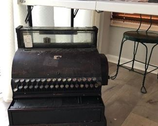 Circa 1905 cash register, East Liberty shoe shop Pittsburgh PA.