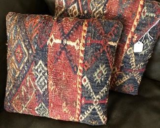 Oriental Rug pillows.
