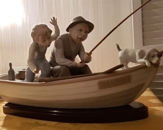 Lladro Fishing with Gramps