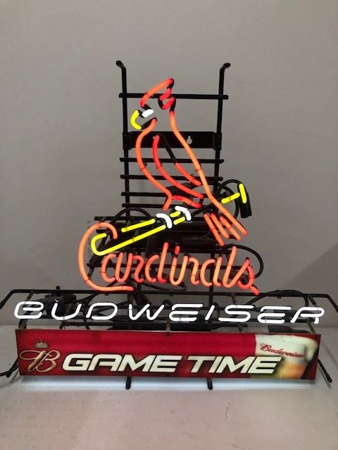 Kings of Baseball and BEER! Gotta love St. Louis! Bird on bat neon.