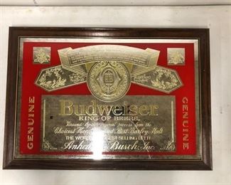 The worlds best selling beer - literally. Platinum and red mirrored sign. Classy bar bling.