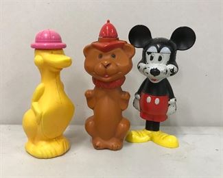 Vintage bath bubble containers