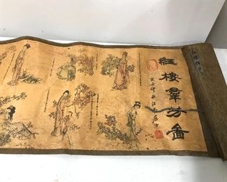 Old Chinese Asian scroll