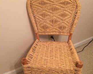 Primitive style woven chair!