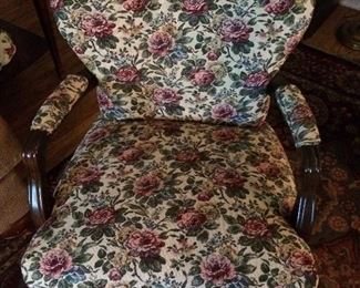 Beautiful round back chair...... very unusual!