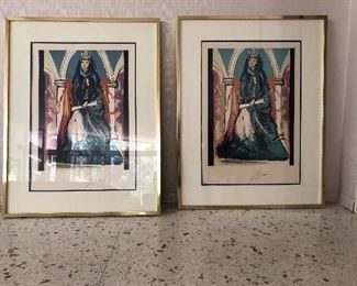 Salvador Dali Signed And Numbered Limited Edition Lithographs With COAs