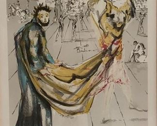 Salvador Dali Signed And Numbered Limited Edition Lithograph with COA