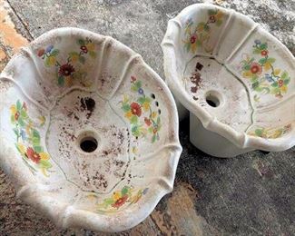 APC019 Two Italian Sherle Wagner Bathroom Sinks