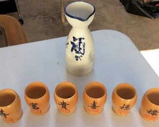 APC049 Sake Decanter with Cups