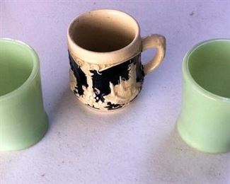 APC050 Fire King Cups & West German Mug