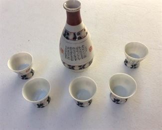 APC051 Japan Sake Decanter & Five Cups