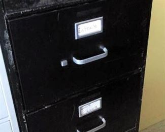 APC076 Black Metal 4 Drawer File Cabinet