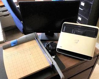 APC083 Paper Cutter, Scanner, Monitor & More Office