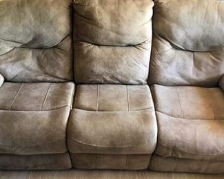 APC106 Tan Reclining Sofa