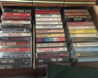APC107 Four Containers of Cassette Tapes